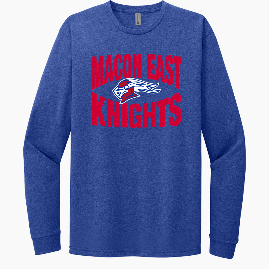 Macon East Knights Next Level Apparel CVC Unisex Long Sleeve Tee