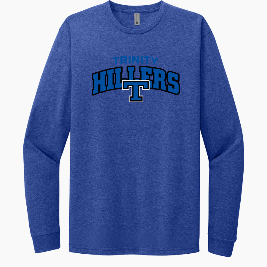 TRINITY HIGH SCHOOL HILLERS <span class="pdp-name-mascot">TRINITY HILLERS</span> Next Level Apparel CVC Unisex Long Sleeve Tee