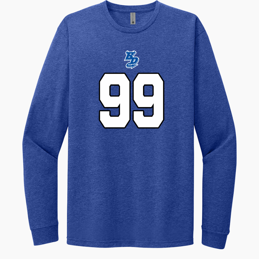 VIRGINIA HIGH SCHOOL BLUE DEVILS Next Level Apparel CVC Unisex Long Sleeve Tee