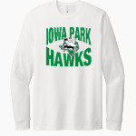 IOWA PARK HIGH SCHOOL HAWKS Next Level Apparel CVC Unisex Long Sleeve Tee Front Thumbnail