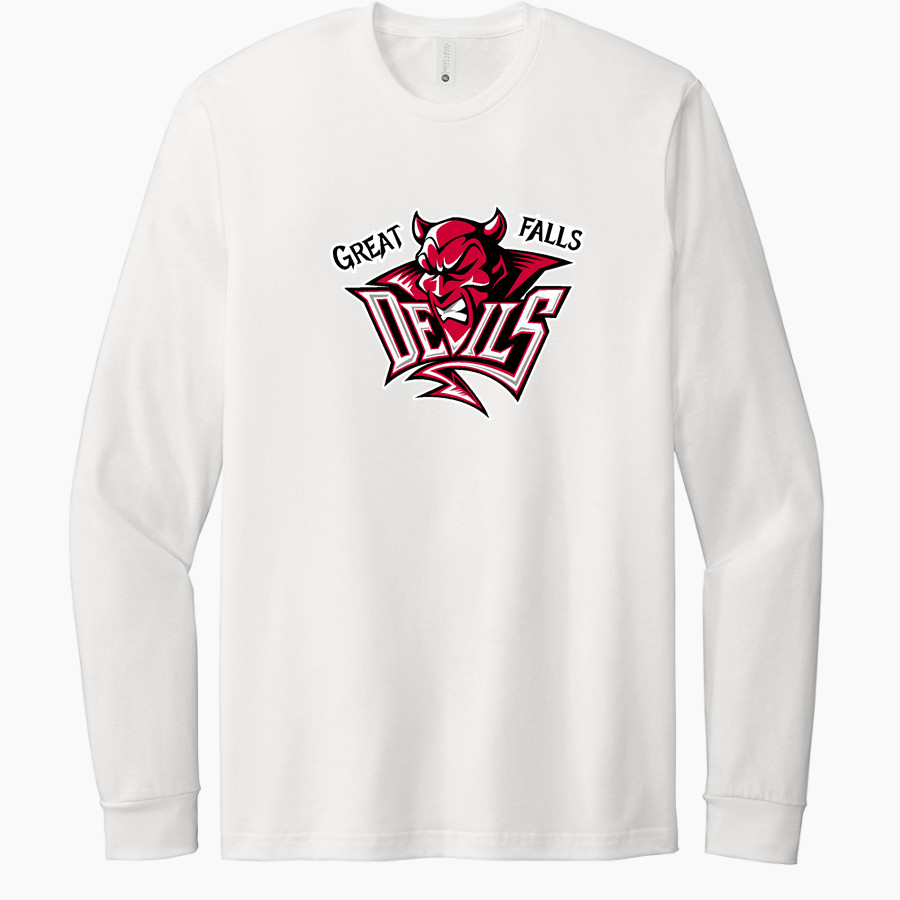 GREAT FALLS HIGH SCHOOL RED DEVILS Next Level Apparel CVC Unisex Long Sleeve Tee