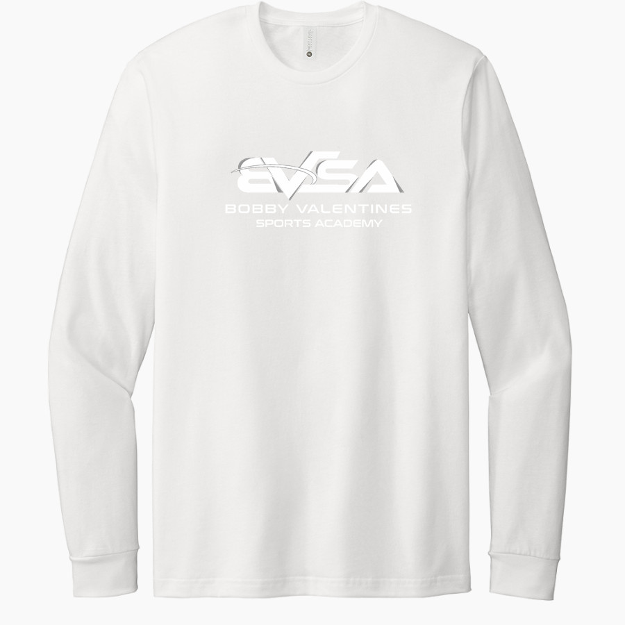 BVSA BOBBY VALENTINE'S SP <span class="pdp-name-mascot">BOBBY VALENTINE'S SPORTS ACADEMY</span> Next Level Apparel CVC Unisex Long Sleeve Tee