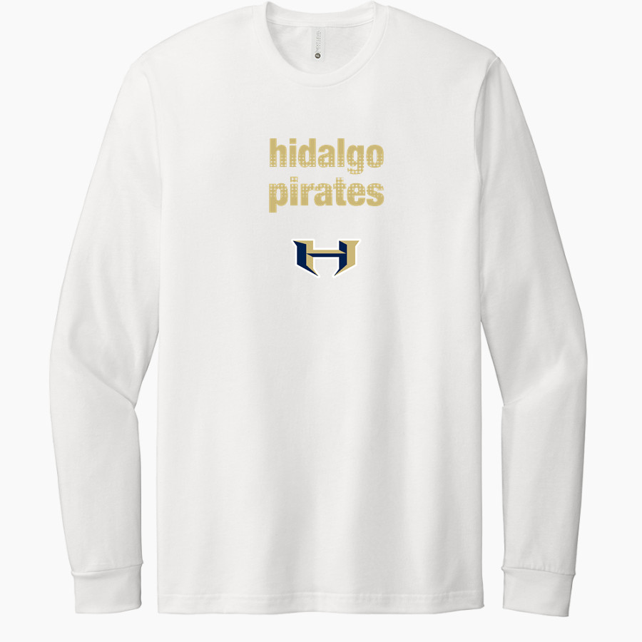HIDALGO EARLY COLLEGE HIGH SCHOOL PIRATES <span class="pdp-name-mascot">HIDALGO EARLY COLLEGE PIRATES</span> Next Level Apparel CVC Unisex Long Sleeve Tee