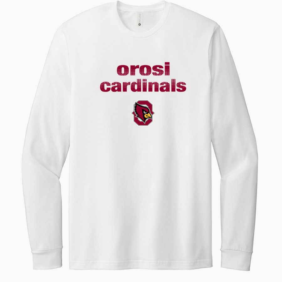 OROSI HIGH SCHOOL CARDINALS <span class="pdp-name-mascot">OROSI CARDINALS</span> Next Level Apparel CVC Unisex Long Sleeve Tee