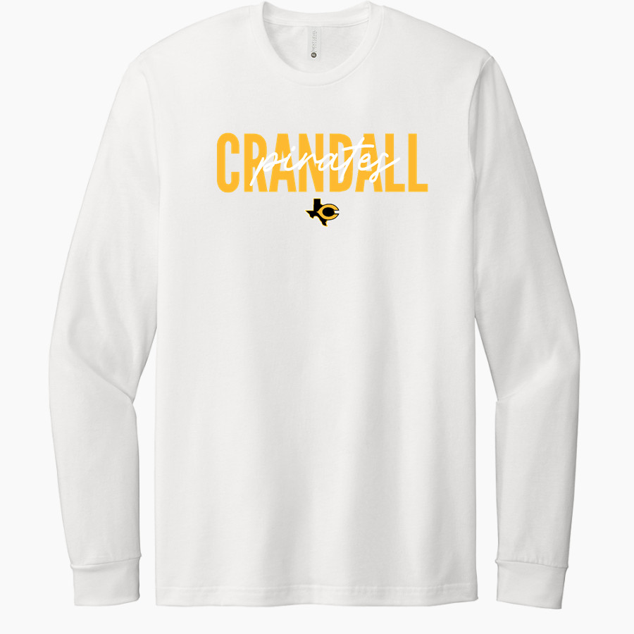 CRANDALL HIGH SCHOOL PIRATES Next Level Apparel CVC Unisex Long Sleeve Tee