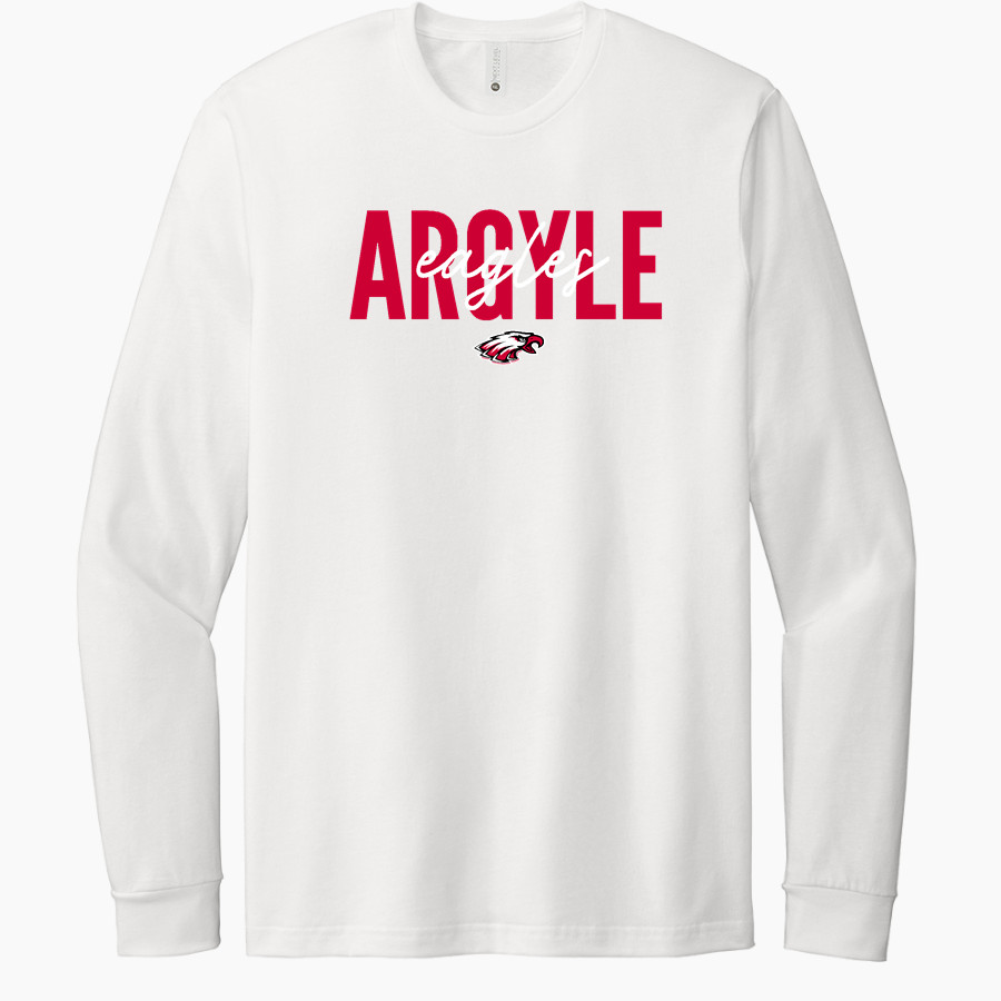 ARGYLE HIGH SCHOOL EAGLES <span class="pdp-name-mascot">ARGYLE EAGLES</span> Next Level Apparel CVC Unisex Long Sleeve Tee