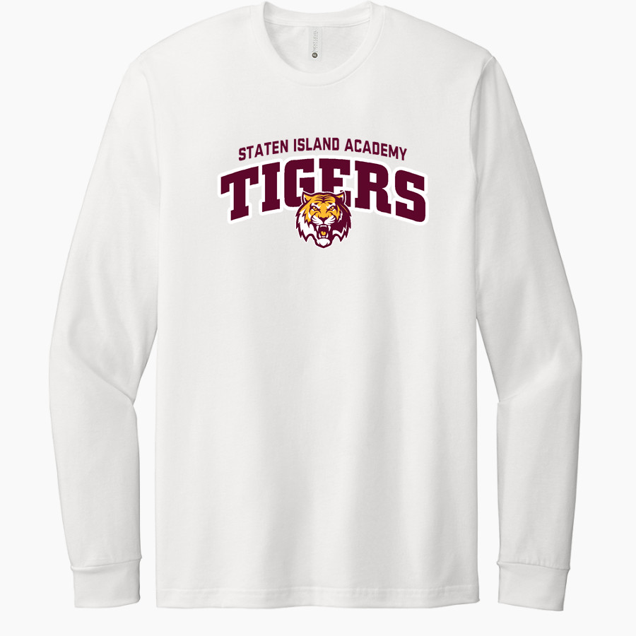 STATEN ISLAND ACADEMY The Official Store of the Tigers <span class="pdp-name-mascot">STATEN ISLAND ACADEMY TIGERS</span> Next Level Apparel CVC Unisex Long Sleeve Tee