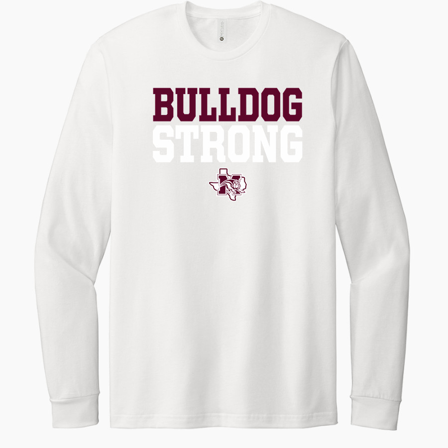 MILLSAP HIGH SCHOOL BULLDOGS <span class="pdp-name-mascot">MILLSAP BULLDOGS</span> Next Level Apparel CVC Unisex Long Sleeve Tee