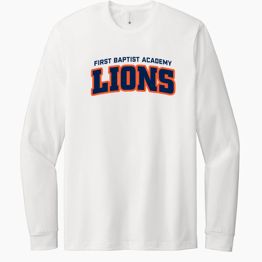 First Baptist Academy Lions <span class="pdp-name-mascot">First Baptist Academy Lions</span> Next Level Apparel CVC Unisex Long Sleeve Tee