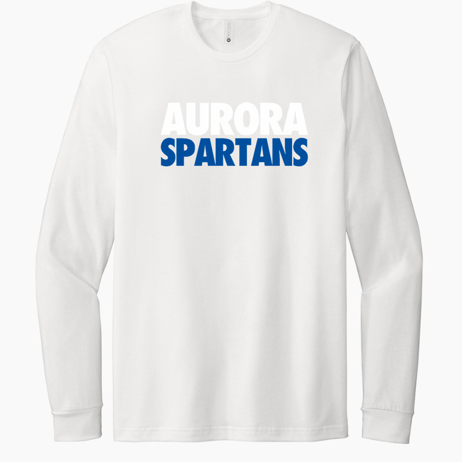Aurora University Spartans Online Store <span class="pdp-name-mascot">Aurora Spartans</span> Next Level Apparel CVC Unisex Long Sleeve Tee