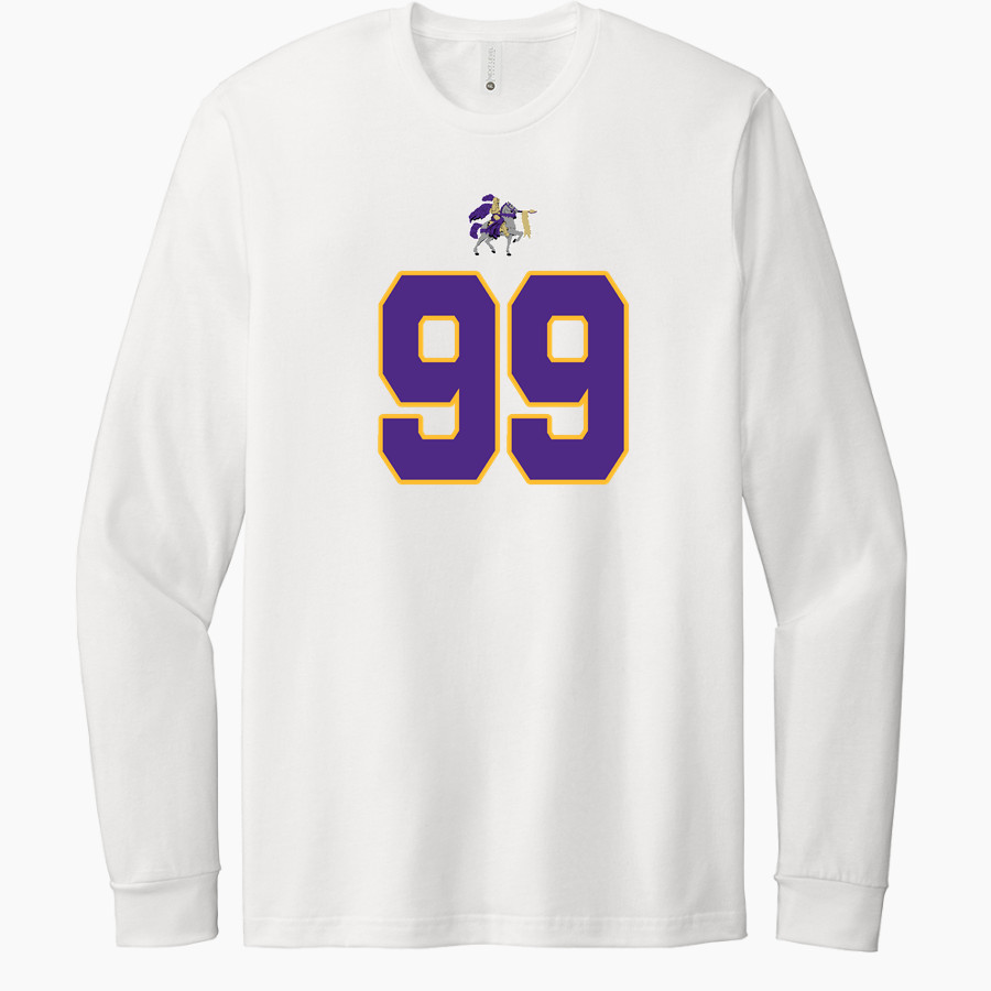 YORK CENTRAL SCHOOL GOLDEN KNIGHTS Next Level Apparel CVC Unisex Long Sleeve Tee