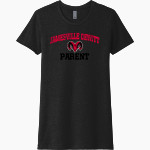 Jamesville DeWitt Red Rams Next Level Women's CVC Tee Front Thumbnail