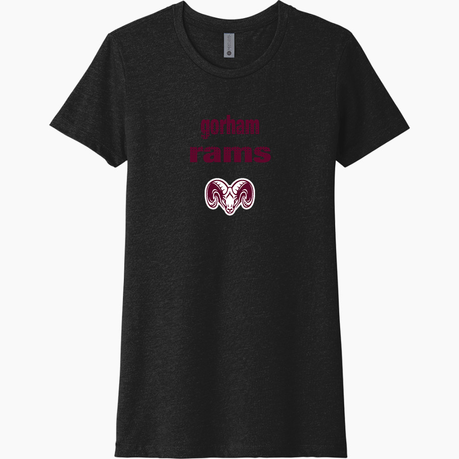 GORHAM HIGH SCHOOL RAMS <span class="pdp-name-mascot">GORHAM RAMS</span> Next Level Women's CVC Tee