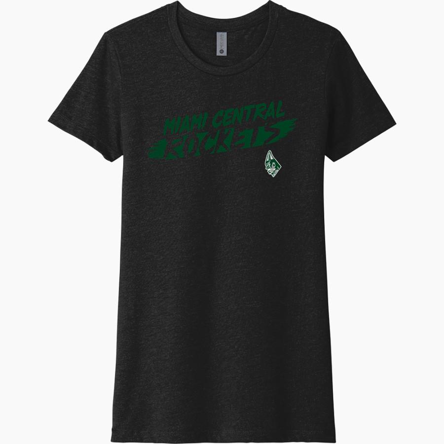 MIAMI CENTRAL HIGH SCHOOL ROCKETS <span class="pdp-name-mascot">MIAMI CENTRAL ROCKETS</span> Next Level Women's CVC Tee
