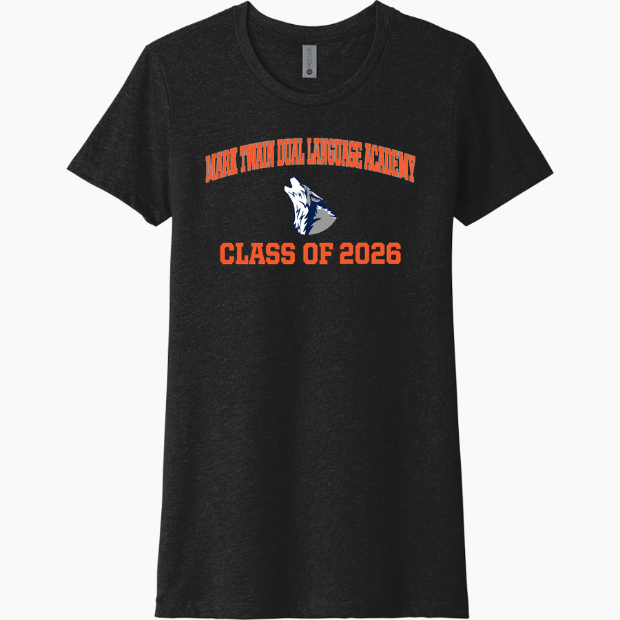 Mark Twain Dual Language Academy Lobos Next Level Women's CVC Tee