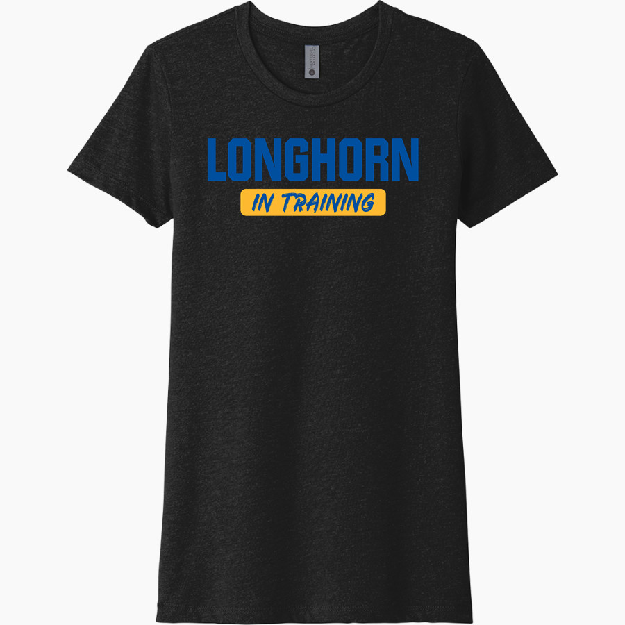 DIME BOX HIGH SCHOOL LONGHORNS <span class="pdp-name-mascot">DIME BOX LONGHORNS</span> Next Level Women's CVC Tee