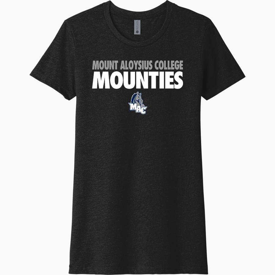 Mount Aloysius College Mounties Next Level Women's CVC Tee