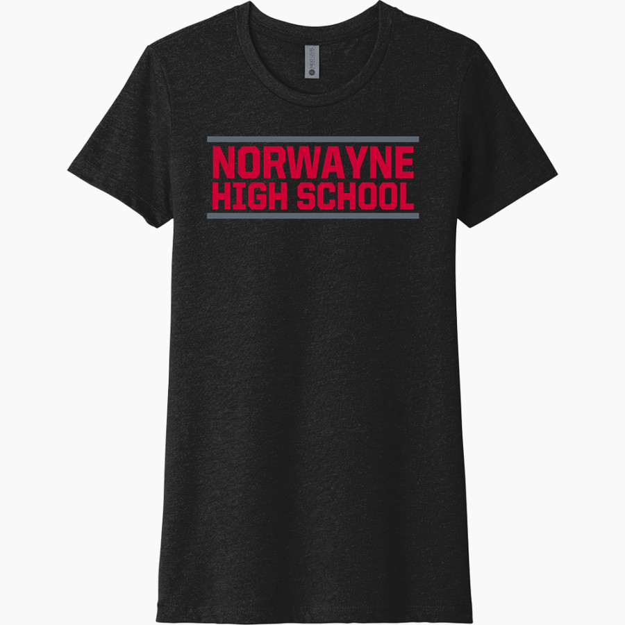 NORWAYNE HIGH SCHOOL BOBCATS Next Level Women's CVC Tee