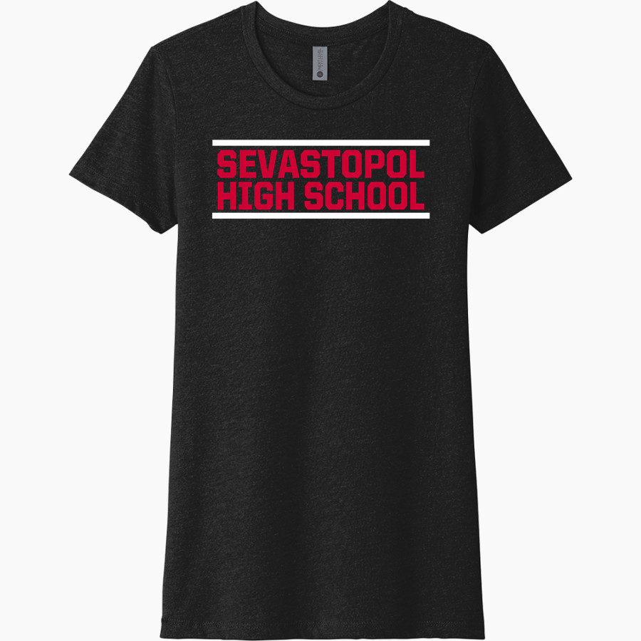 SEVASTOPOL HIGH SCHOOL PIONEERS <span class="pdp-name-mascot">SEVASTOPOL PIONEERS</span> Next Level Women's CVC Tee