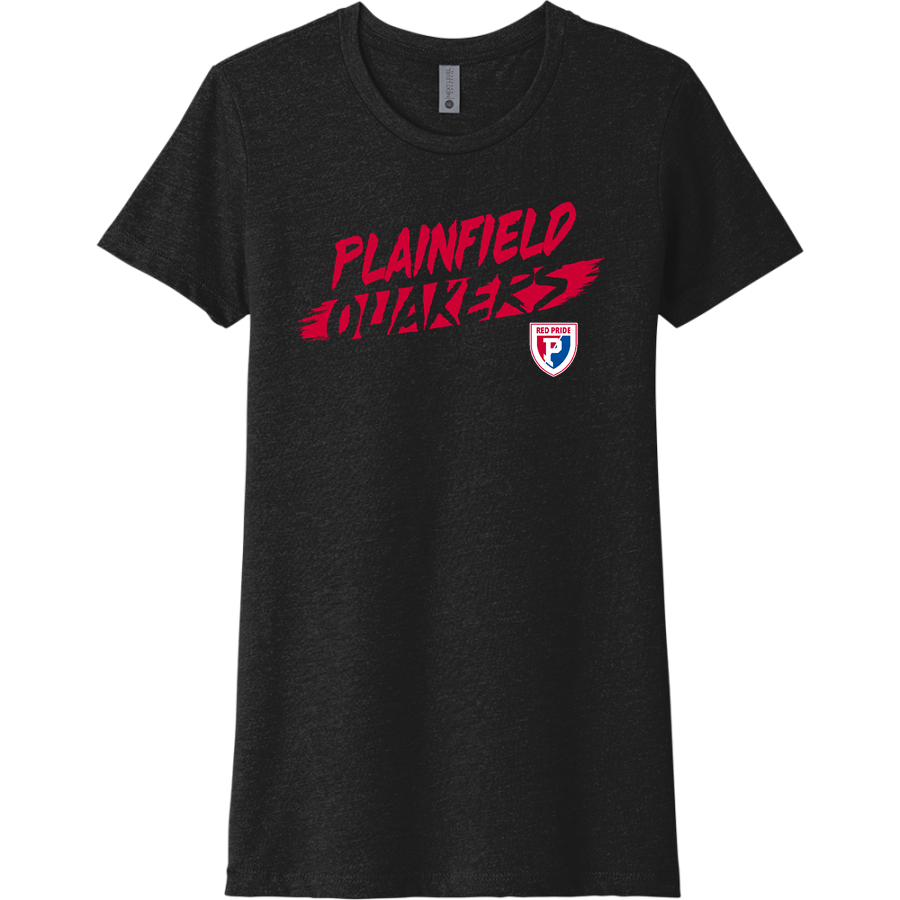 Plainfield Quakers <span class="pdp-name-mascot">Plainfield Quakers</span> Next Level Apparel Women's CVC Tee