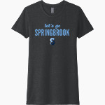 Springbrook Blue Devils <span class="pdp-name-mascot">Springbrook Blue Devils</span> Next Level Women's CVC Tee Front Thumbnail