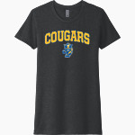 Greenfield Central Cougars Online Store <span class="pdp-name-mascot">Greenfield-Central Cougars</span> Next Level Women's CVC Tee Front Thumbnail