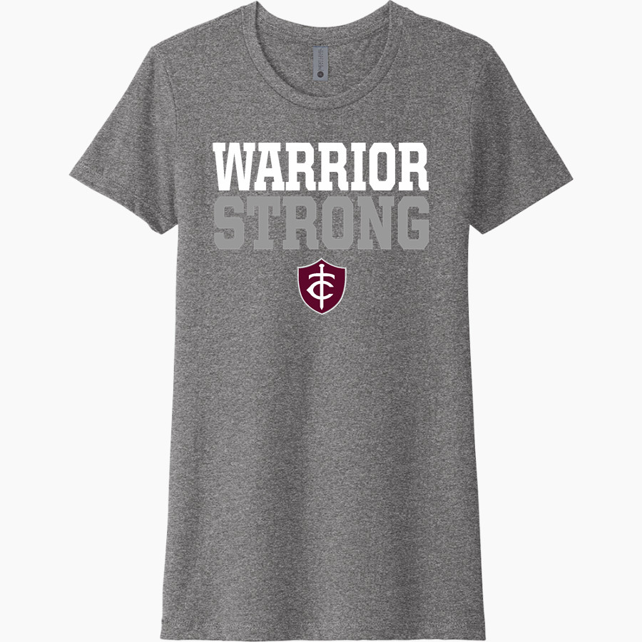Trinity Warriors <span class="pdp-name-mascot">Trinity Christian Warriors</span> Next Level Women's CVC Tee
