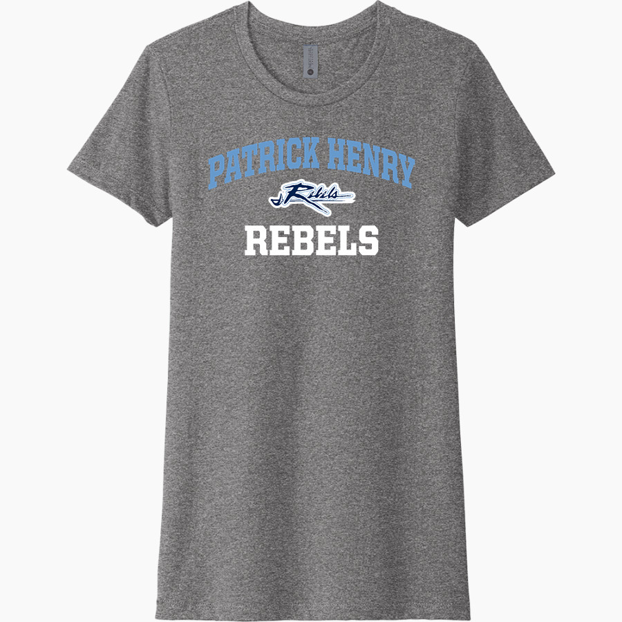 PATRICK HENRY HIGH SCHOOL REBELS <span class="pdp-name-mascot">PATRICK HENRY REBELS</span> Next Level Women's CVC Tee