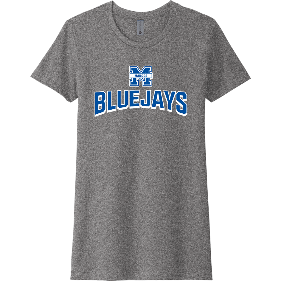 MANCOS HIGH SCHOOL BLUEJAYS <span class="pdp-name-mascot">MANCOS BLUEJAYS</span> Next Level Apparel Women's CVC Tee