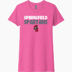SPRINGFIELD SPARTANS The Online Store Next Level Women's CVC Tee Front Thumbnail