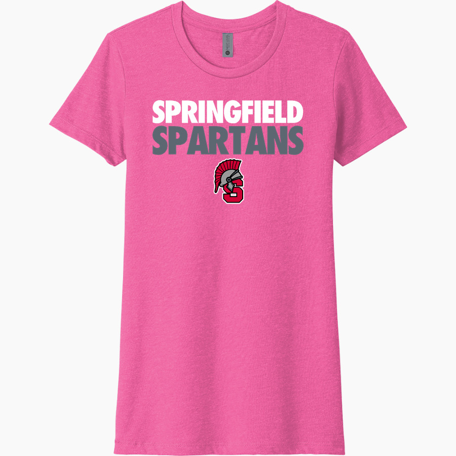 SPRINGFIELD SPARTANS The Online Store Next Level Women's CVC Tee