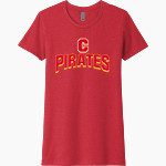 COFFEEVILLE HIGH SCHOOL PIRATES Next Level Women's CVC Tee Front Thumbnail