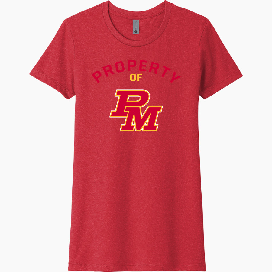 PURCELL MARIAN CAVALIERS official sideline store Next Level Women's CVC Tee