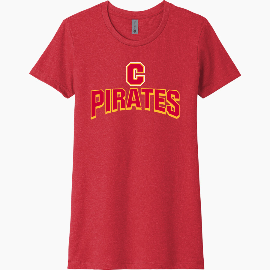 COFFEEVILLE HIGH SCHOOL PIRATES Next Level Women's CVC Tee