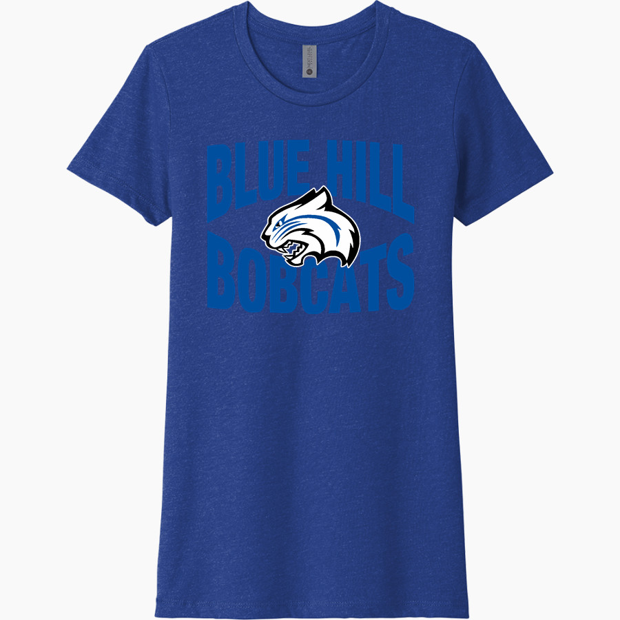 Blue Hill Bobcats <span class="pdp-name-mascot">Blue Hill Community School District Bobcats</span> Next Level Women's CVC Tee