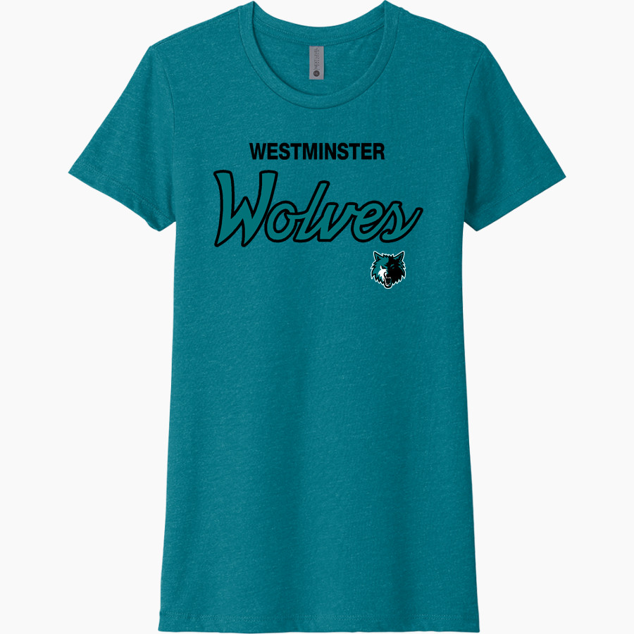 Westminster Wolves <span class="pdp-name-mascot">Westminster Wolves</span> Next Level Women's CVC Tee