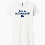 JACKSON ACADEMY RAIDERS <span class="pdp-name-mascot">JACKSON ACADEMY RAIDERS</span> Next Level Women's CVC Tee Front Thumbnail