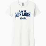 Lamar Mustangs Next Level Women's CVC Tee Front Thumbnail