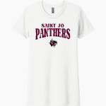 SAINT JO HIGH SCHOOL PANTHERS <span class="pdp-name-mascot">SAINT JO PANTHERS</span> Next Level Women's CVC Tee Front Thumbnail