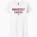 ROOSEVELT HIGH SCHOOL EAGLES <span class="pdp-name-mascot">ROOSEVELT EAGLES</span> Next Level Women's CVC Tee Front Thumbnail
