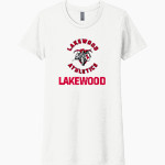 LAKEWOOD HIGH SCHOOL LANCERS Next Level Women's CVC Tee Front Thumbnail