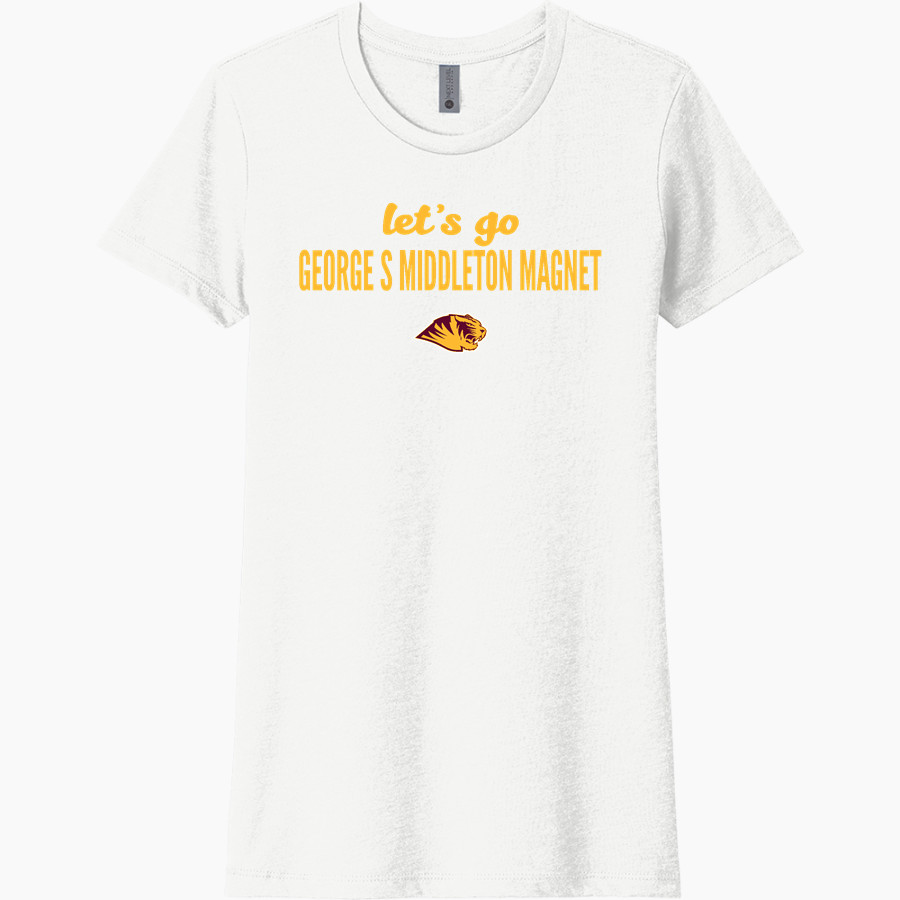GEORGE S MIDDLETON MAGNET HIGH SCHOOL TIGERS <span class="pdp-name-mascot">GEORGE S MIDDLETON MAGNET TIGERS</span> Next Level Women's CVC Tee