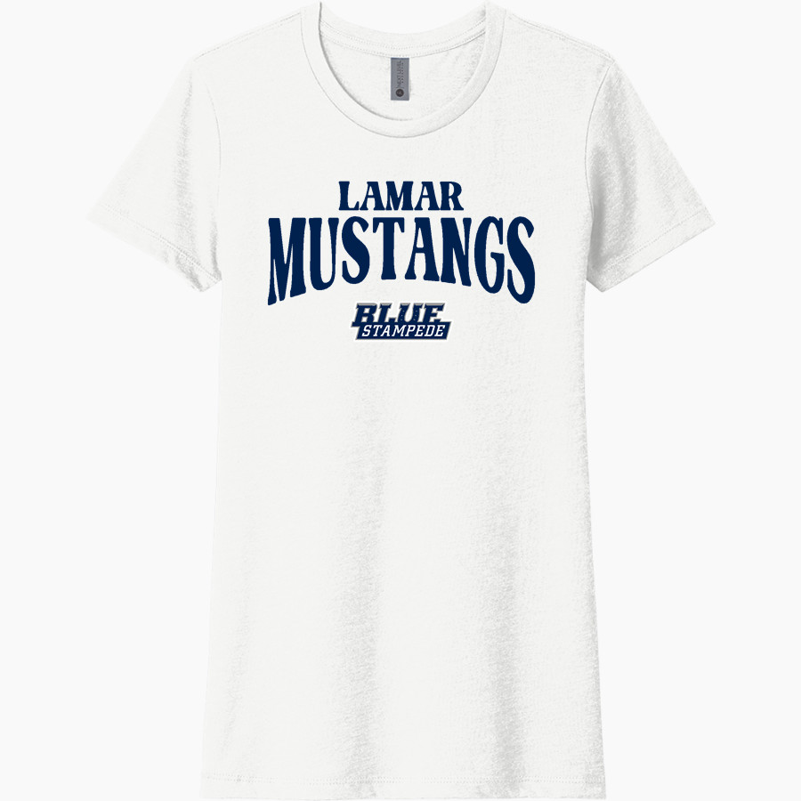 Lamar Mustangs Next Level Women's CVC Tee