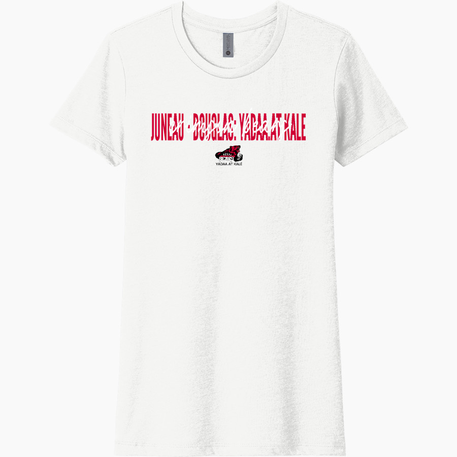 JUNEAU-DOUGLAS HIGH SCHOOL CRIMSON BEARS <span class="pdp-name-mascot">JUNEAU - DOUGLAS CRIMSON BEARS</span> Next Level Women's CVC Tee