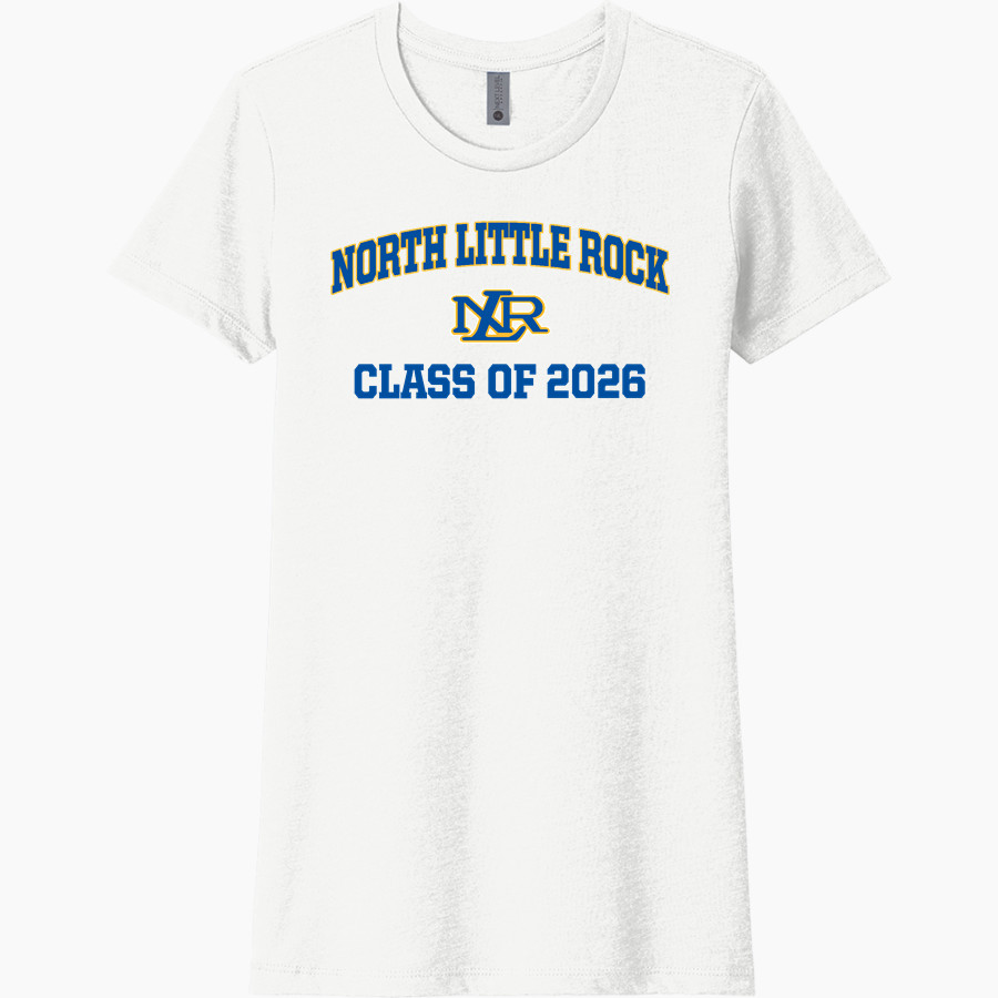 NORTH LITTLE ROCK HIGH SCHOOL CHARGING WILDCATS Next Level Women's CVC Tee