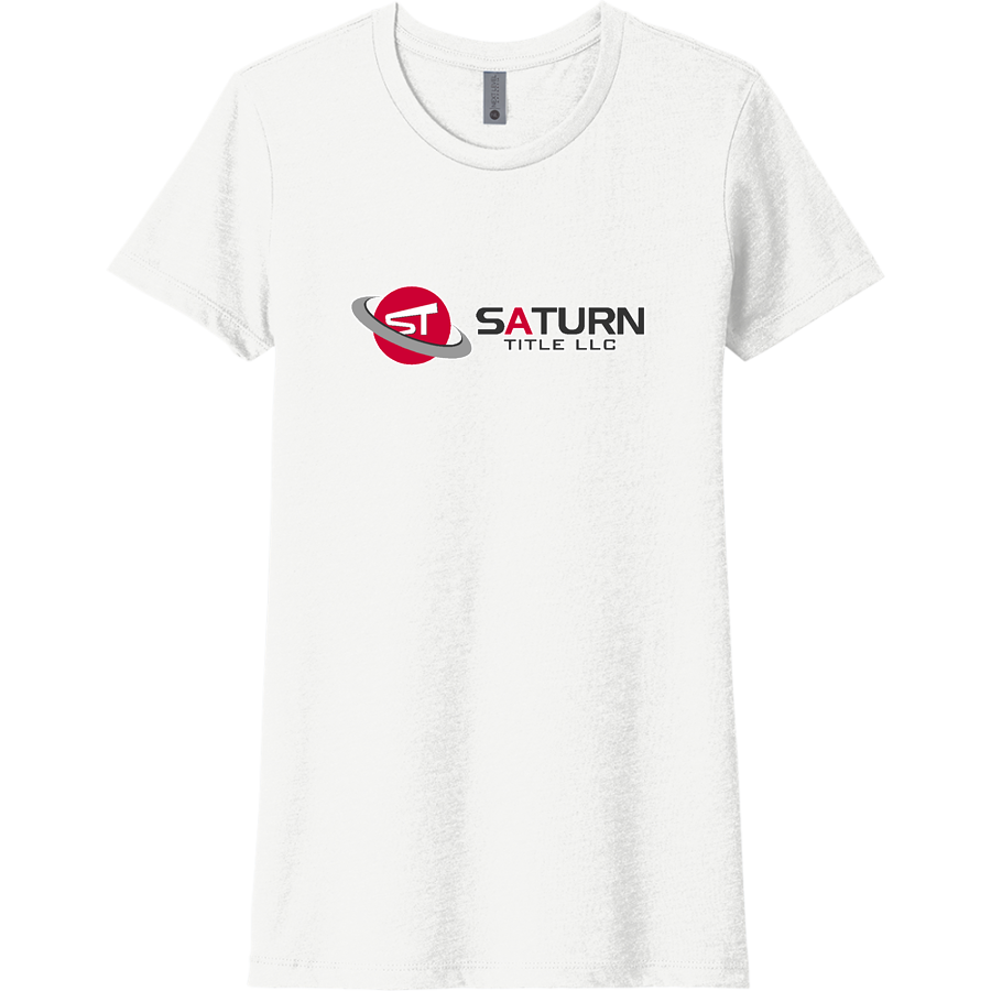 Saturn Title LLC Saturn Title <span class="pdp-name-mascot">Saturn Title LLC</span> Next Level Apparel Women's CVC Tee