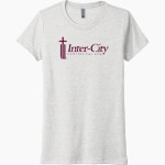 Inter-City Baptist Inter-City Baptist H <span class="pdp-name-mascot">Inter-City Baptist High School</span> Next Level Women's Tri-Blend Tee Front Thumbnail