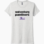 Walsenburg JR SR High School PANTHERS Next Level Women's Tri-Blend Tee Front Thumbnail