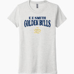 E E SMITH HIGH SCHOOL GOLDEN BULLS <span class="pdp-name-mascot">E E SMITH GOLDEN BULLS</span> Next Level Women's Tri-Blend Tee Front Thumbnail