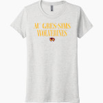 Au Gres-Sims HIGH SCHOOL WOLVERINES <span class="pdp-name-mascot">AU GRES - SIMS WOLVERINES</span> Next Level Women's Tri-Blend Tee Front Thumbnail